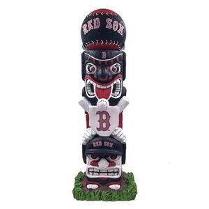 MLB Red Sox Tiki Face Totem Pole Figurine 16" Indoor/Outdoors Boston Team Fenway